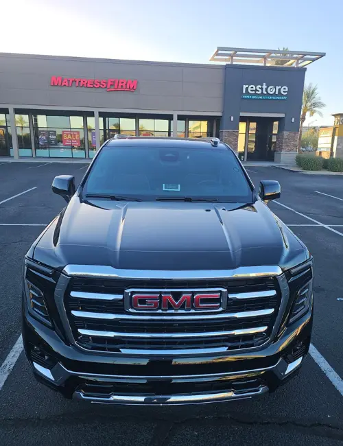 Black luxury and comfortable GMC SUV